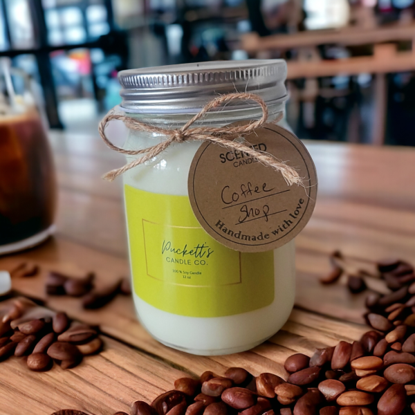 12 oz. Soy Scented Candle- Coffee Shop