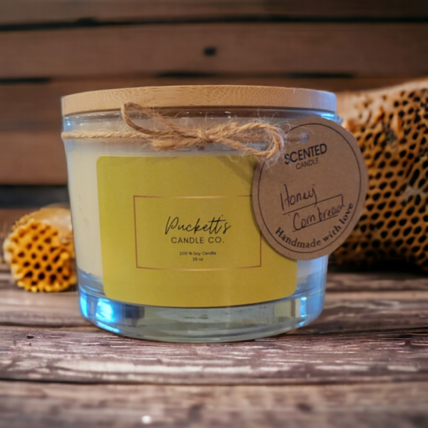 16 oz. Soy Scented Candle- Honey Cornbread